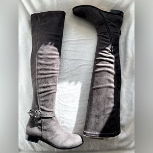CORSO COMO LENNOX BOOT - Over the knee faux Suede- Dk Grey-Women’s Size 6 US NIB